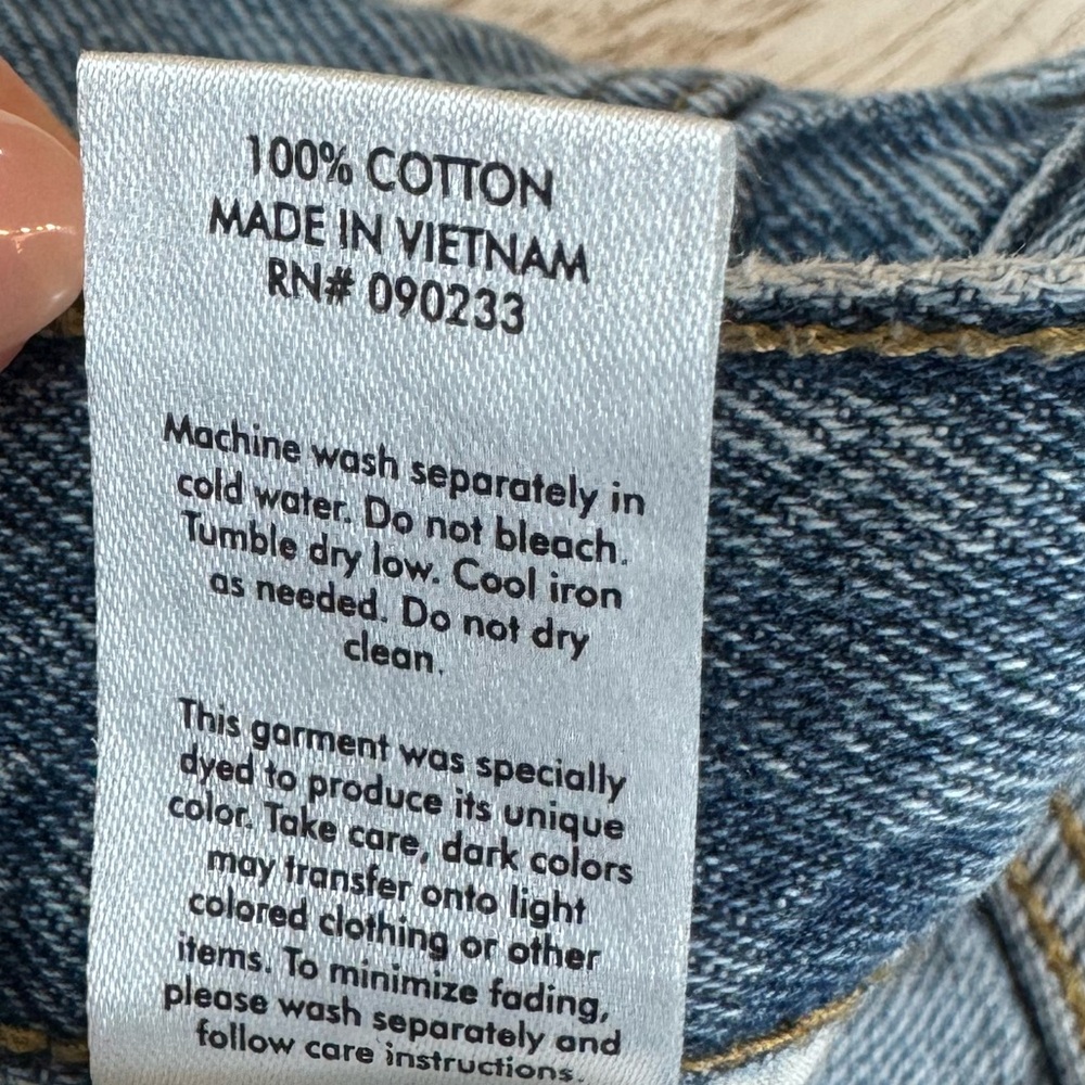 PacSun Dad Jean Button Fly Classic Straight Fit High Rise Blue Denim Jeans 27 - Picture 8 of 9